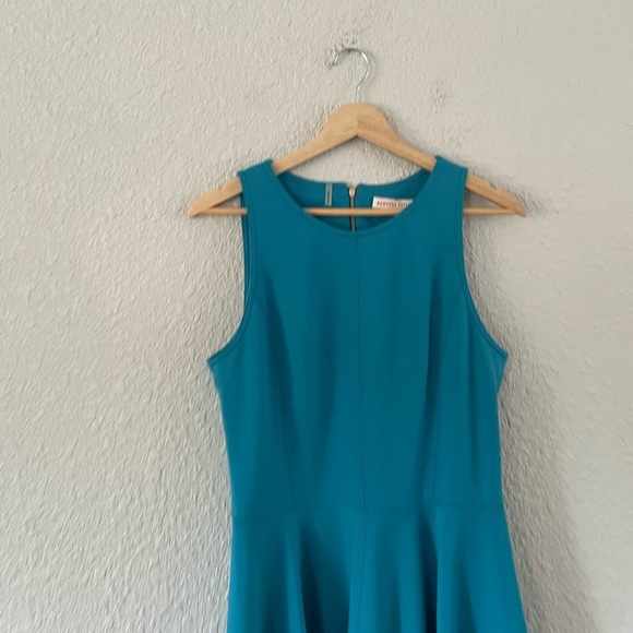 Rebecca Taylor Ponte Fit & Flare Teal Dress - Picture 13 of 13